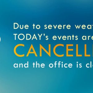 All events today CANCELLED